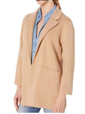 J.Crew Sophie Sweater Blazer Heather Khaki Pockets Wool Blend Size S